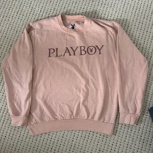 PLAYBOY Men's Blush Crewneck Sweater